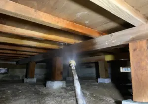 京都府木津川市の築30年一戸建てで行ったシロアリ予防施工事例