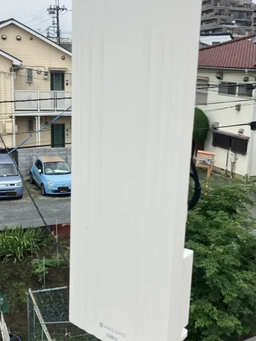 群馬県前橋市で他社に設置不可と言われた住宅へ設置したデザインアンテナ