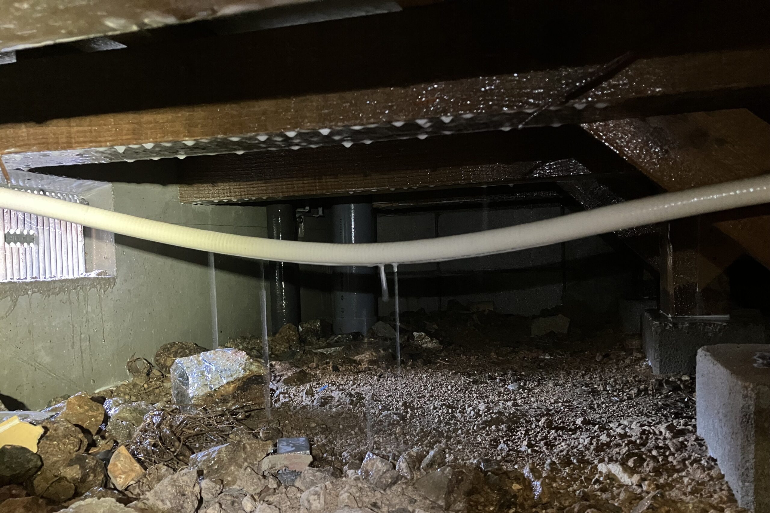 防蟻・防腐バリア施工後の床下