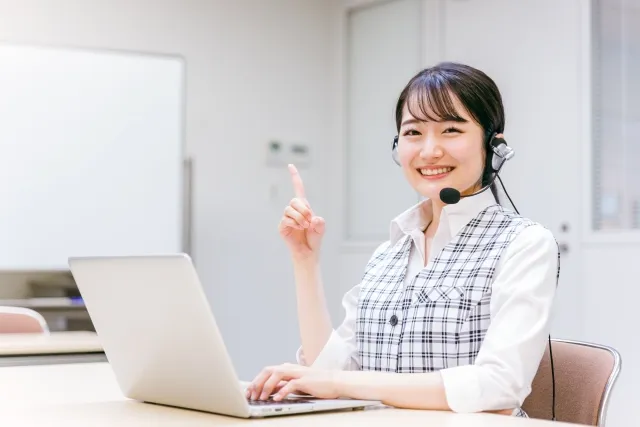 コールセンターの女性
