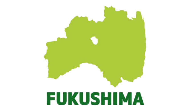 福島県のイラストマップ