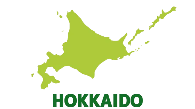 北海道のイラストマップ