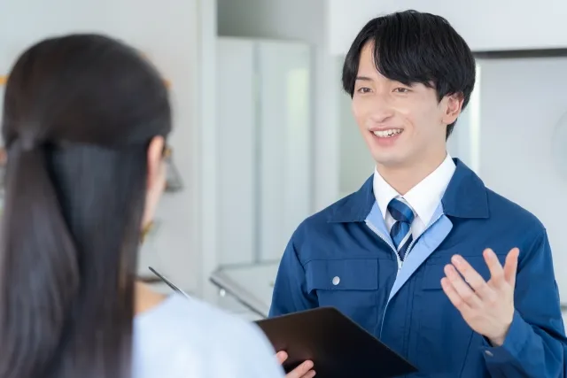 5年間の再発保証説明中