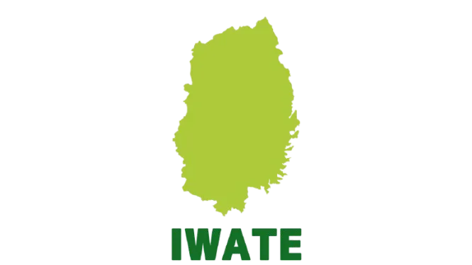 岩手県のイラストマップ
