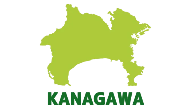 神奈川県のイラストマップ