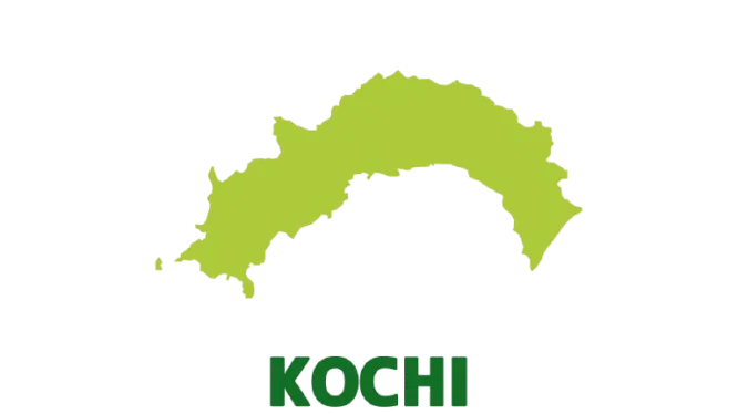 高知県のイラストマップ