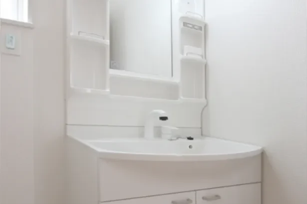 水漏れをきっかけに交換した洗面台リフォームの施工事例