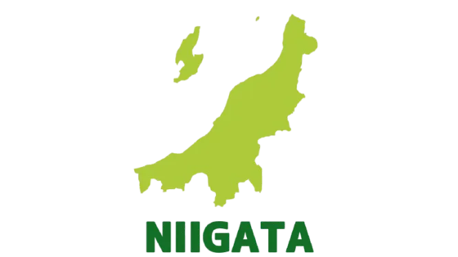 新潟県のイラストマップ