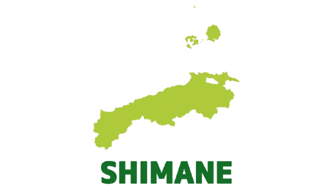 島根県のイラストマップ