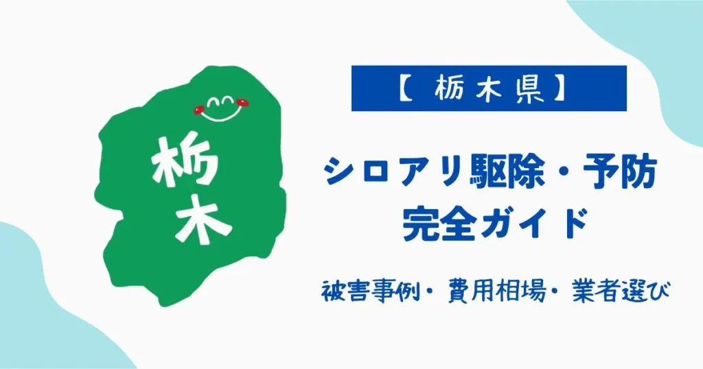【栃木県】シロアリ駆除・予防完全ガイド｜被害事例・費用相場・業者選びを解説する記事のアイキャッチ画像