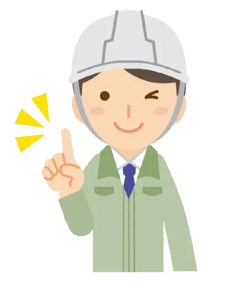 アンテナ工事を行う職人のイメージを表したイラスト