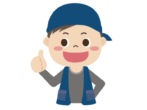 外構工事の職人をイメージしたイラスト