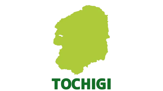 栃木県のイラストマップ