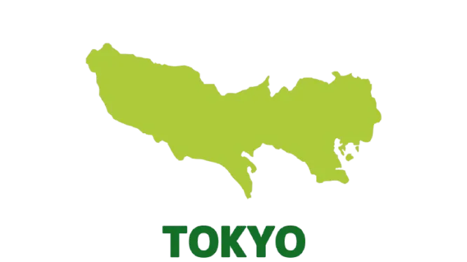 東京都のイラストマップ