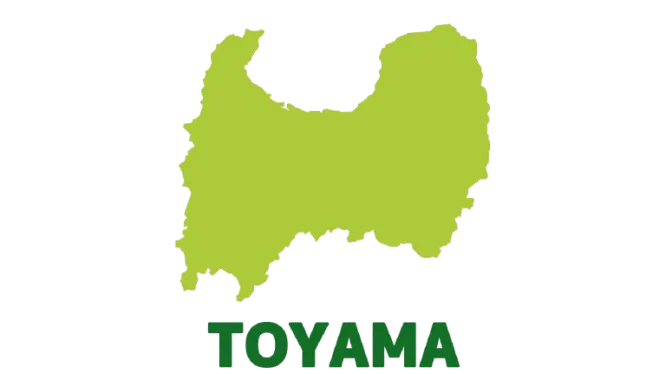 富山県のイラストマップ