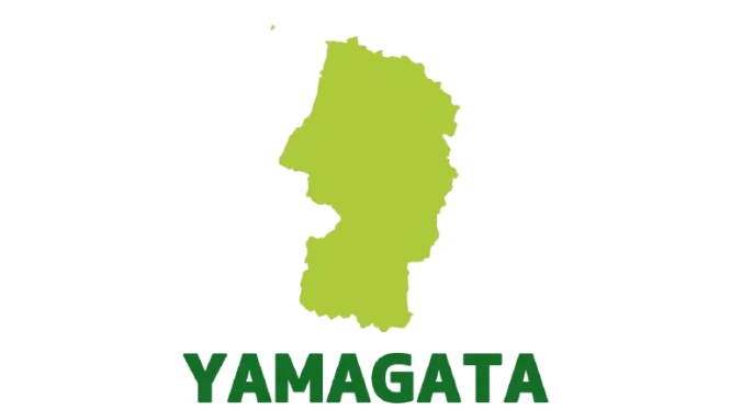 山形県のイラストマップ