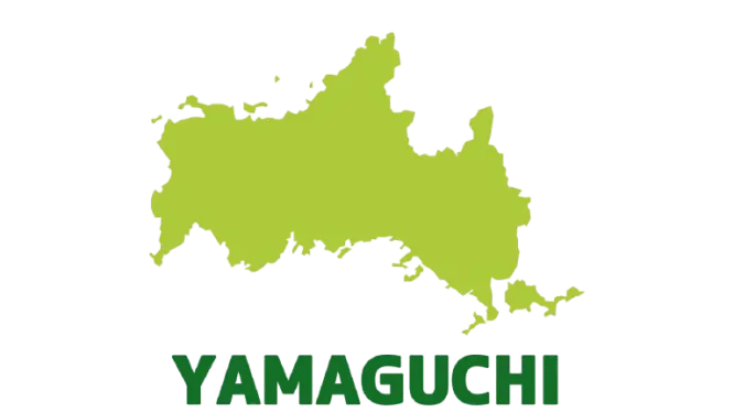 山口県のイラストマップ